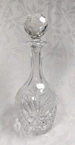 Vintage cut crystal decanter - cut,