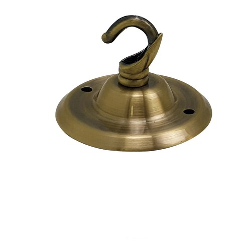 Ceiling rose hook plate - rose, single