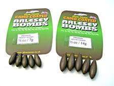 10 x Assorted Dinsmores  Arlesey Bombs.  5 x 7g ( 1/4oz) + 5 x 14g (1/2oz)