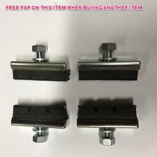 RALEIGH GRIFTER RIDERS GET BETTER WET WEATHER BRAKING 4x LEATHER BRAKE BLOCKS 