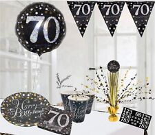 Black and gold themed 70th
