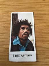 Lyons Maid Jimi Hendrix Trading Card 1970 With Pop Token (no 32) Very Rare