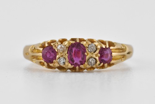 Antique edwardian 18ct gold - edwardian,
