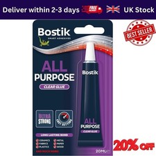 BOSTIK All Purpose Clear Adhesive Quick Drying Extra Strong Glue - 20ml