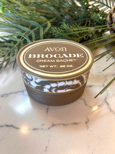 Vintage avon brocade cream - vintage,