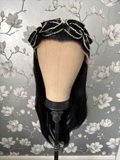 Black Rhinestone Drag Wig Lace Front