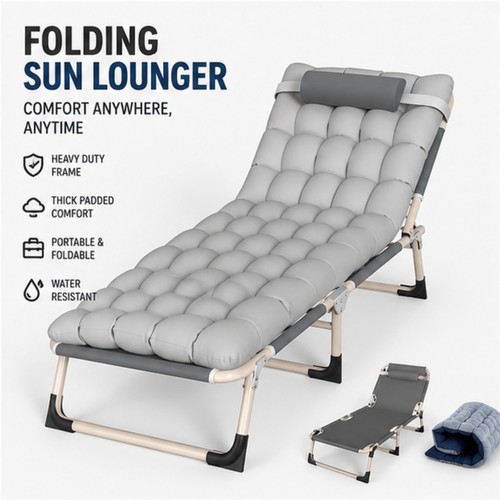 Folding sun lounger - folding,