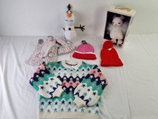 M&S Girl's 6pcs Bundle Jumper Bobble Hats Bath Fizzers Size 7-8 Yrs Olaf New F2