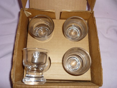 Dartington glass egg - cups, by