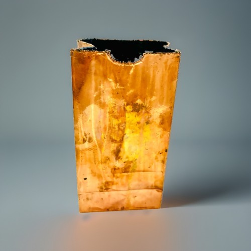 Vintage paper bag vase - vintage,