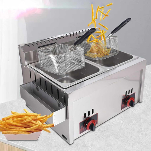 Commercial gas fryer lpg - commercial, fryer,