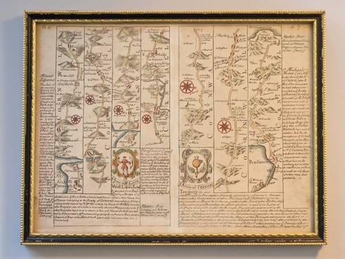 1736 owen bowen - framed, map