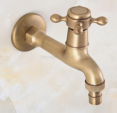 Antique brass outdoor faucet - outdoor,