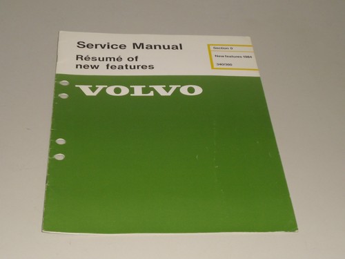 Service manual volvo 340 360 - manual,