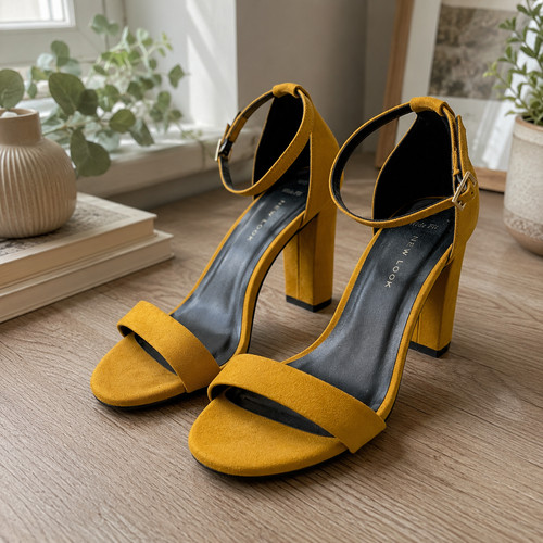 New look wide fit mustard - new,