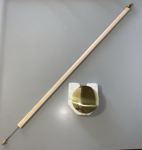 Nos polished brass grandmother - brass,