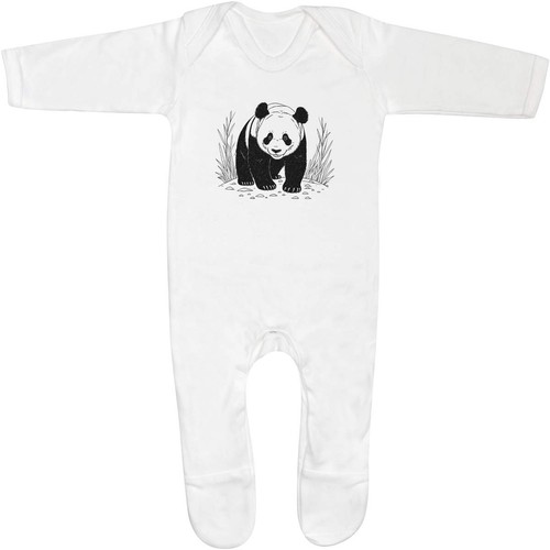 Giant panda baby romper - panda',
