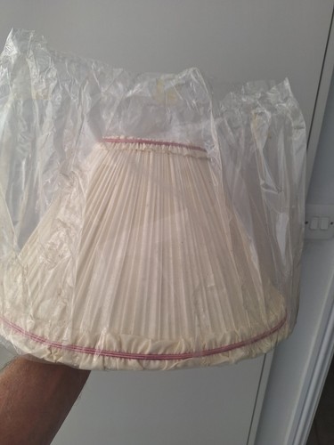 New pleated cream pink - new,