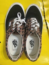 Vans - skateboard shoes - laces up - Leopard animal print mixed black