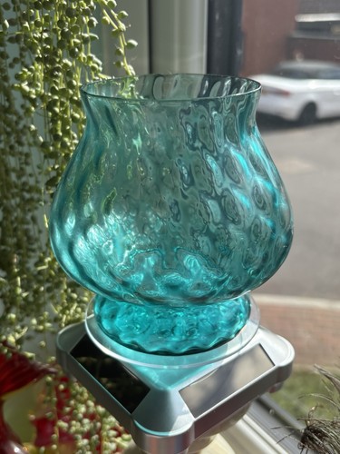 Vintage teal empoli glass - vintage,