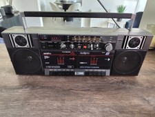 Saisho T808 Boom box Portable Stereo Radio, Twin Cassette Recorder 