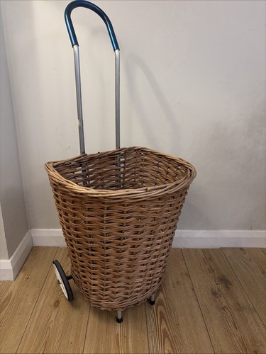 Vintage wicker shopping - vintage,