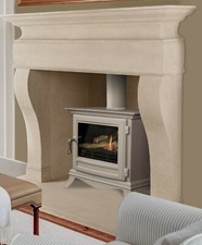 Bath stone limestone fireplace. Fire surround. Hand carved. 