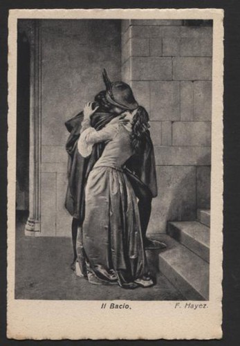 Ar023 art postcard the kiss - ar023,