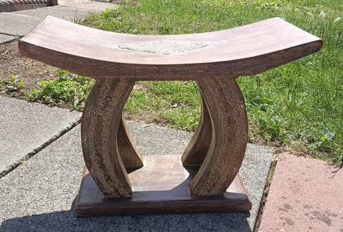 Vintage african ashanti - african, stool