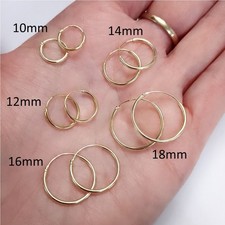 Pair of Sleeper Hoop Earrings