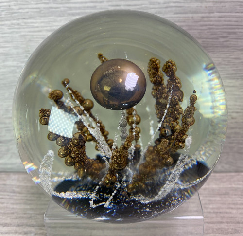 Selkirk glass paperweight - selkirk,