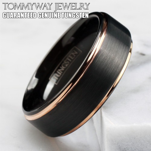 Tungsten carbide ring - carbide, rose