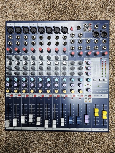 Soundcraft efx8 input mixing - efx8,