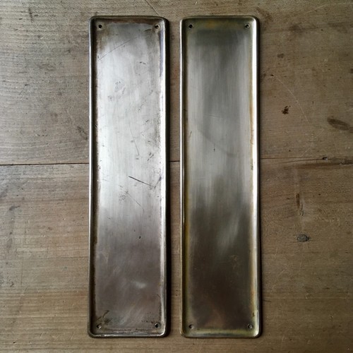 Pair vintage finger plates - pair, of