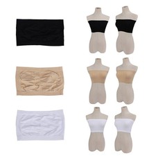 3 Pcs Women Ladies Strapless