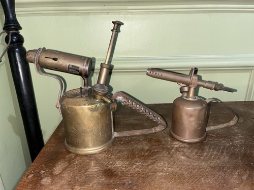 Pair brass blow torches - pair, of