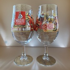 2 Madri Pint Glasses Street