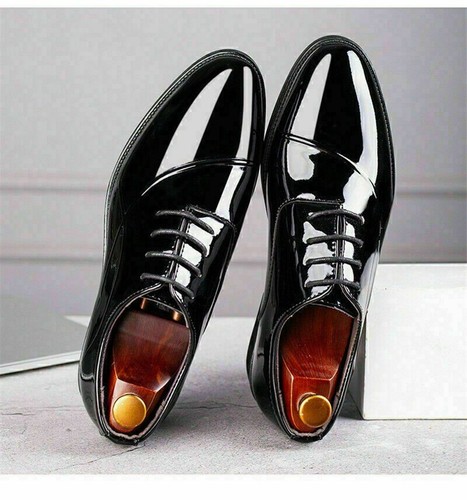 Men formal lace patent - lace,