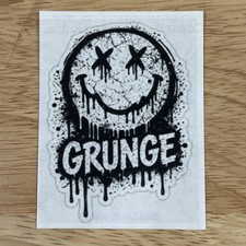 Grunge Smiley Face Clear