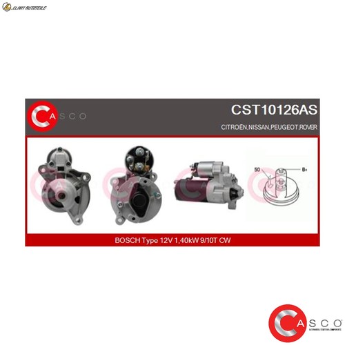 Starter cst10126as for peugeot - cst10126as,