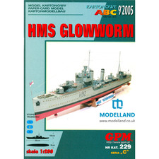 HMS Glowworm Destroyer Card