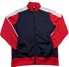 vintage-style red, white, and