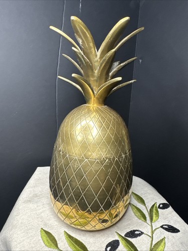 Retro vintage brass - vintage, pineapple