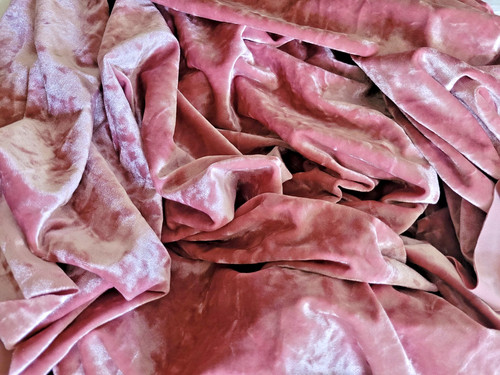 Blush pink stretch crushed - blush,