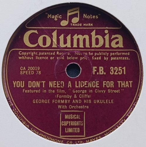 George formby you don - formby, don't