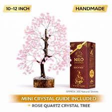 Rose quartz crystal tree - rose,