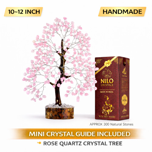 Rose quartz crystal tree - tree, of