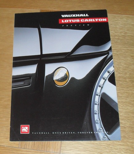 Vauxhall lotus carlton preview - lotus,