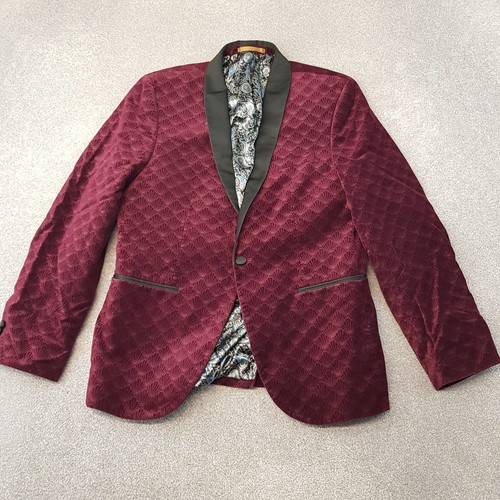 Next mens jacket 40r burgundy - next,