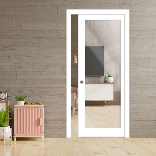 Pocket door with mirror - pocket,